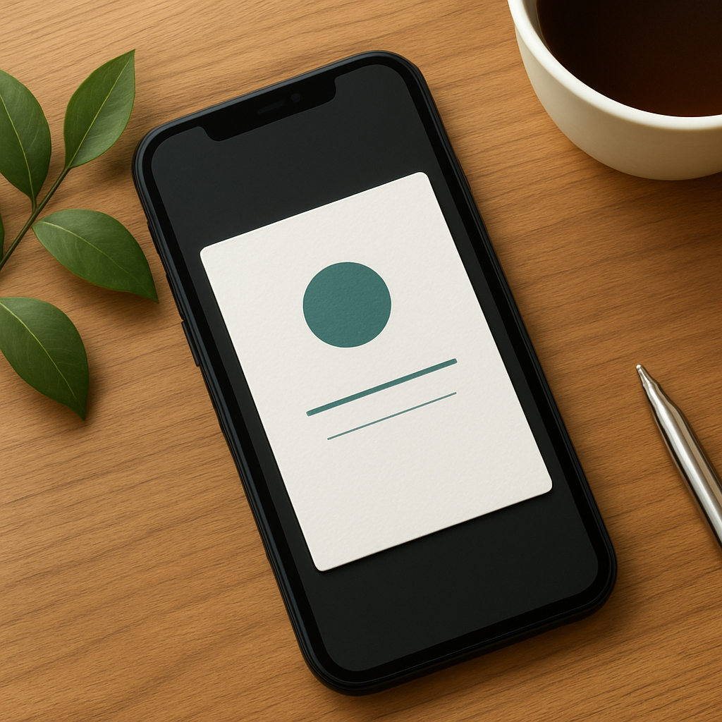 무료 모바일 명함 메인 이미지