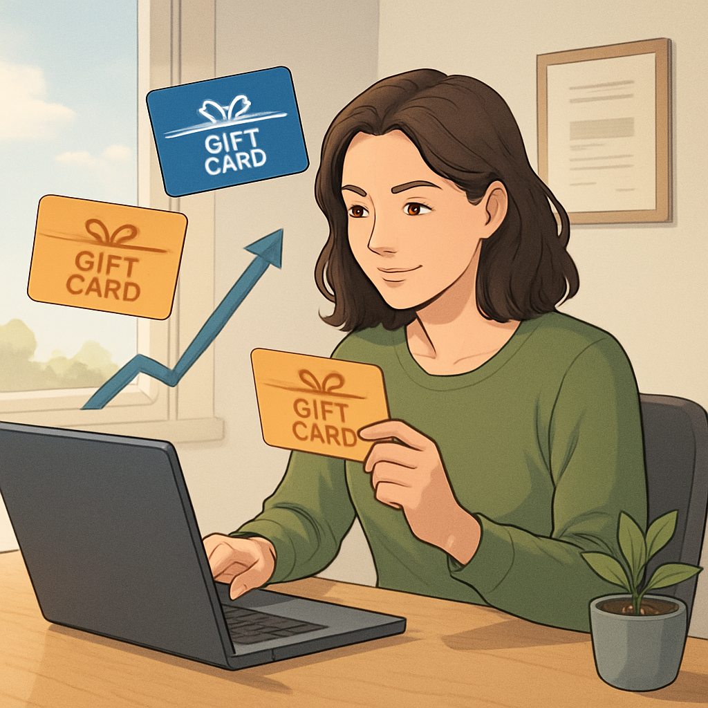 온라인에서 시작하는 상품권 거래 수익화 이미지