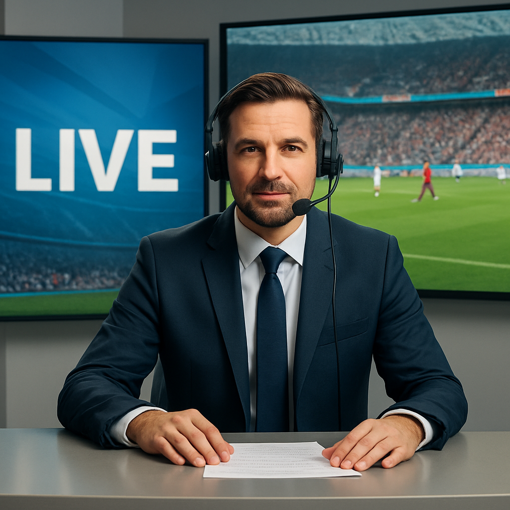 라이브 스포츠 방송 이미지