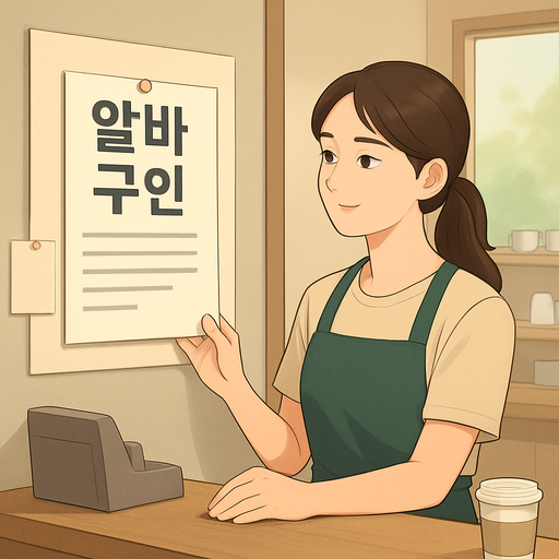 알바 구인 정보 이미지